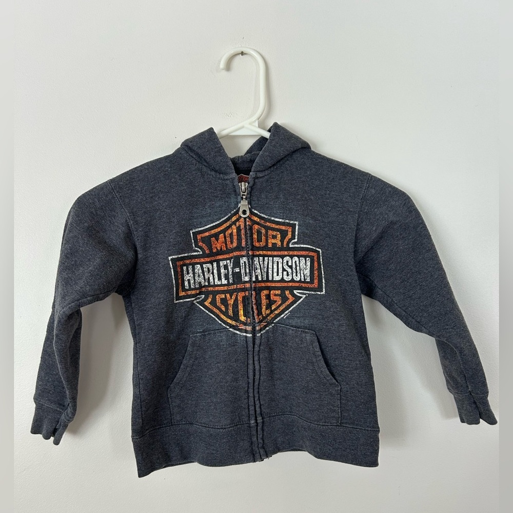 Harley-Davidson Kids Gray Hoodie London Rocky’s 2T/3T